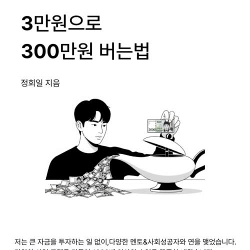 3만원으로 300만원 버는 법